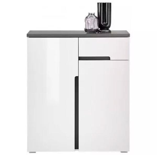 Comodă Sokme Jordan 2Д1Ш 102.7 x 88.2 x 38/ MDF/ Antracit photo 2