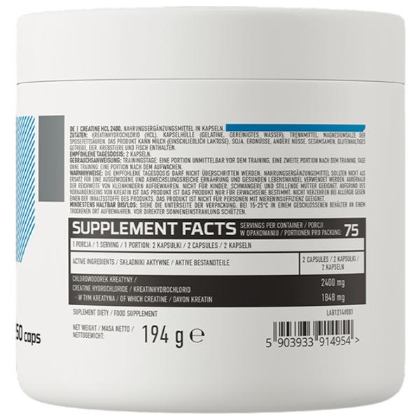 Creatină OstroVit Creatine HCL (5903933914954) 150 photo 3 Creatină OstroVit Creatine HCL (5903933914954) 150 photo 3
