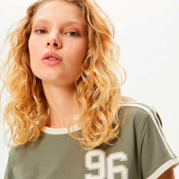 Tricou pentru femei Koton 4WAL10516IK 97% bumbac/ Khaki photo 3