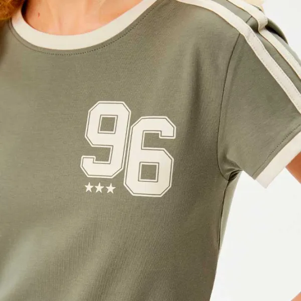 Tricou pentru femei Koton 4WAL10516IK 97% bumbac/ Khaki photo 5