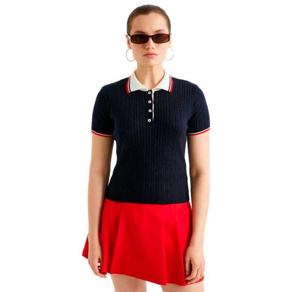 Tricou pentru femei Koton 4SAK90079HT 42% poliester/ Navy photo 1 Tricou pentru femei Koton 4SAK90079HT 42% poliester/ Navy photo 1