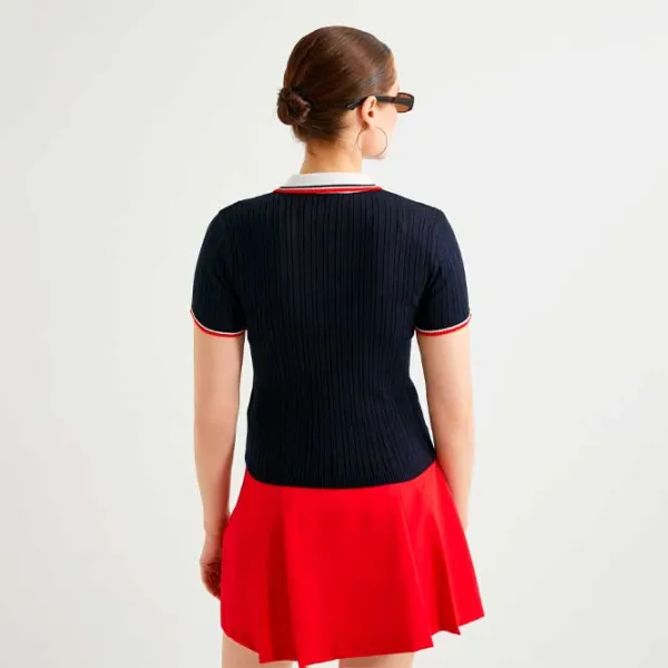 Tricou pentru femei Koton 4SAK90079HT 42% poliester/ Navy photo 4 Tricou pentru femei Koton 4SAK90079HT 42% poliester/ Navy photo 4