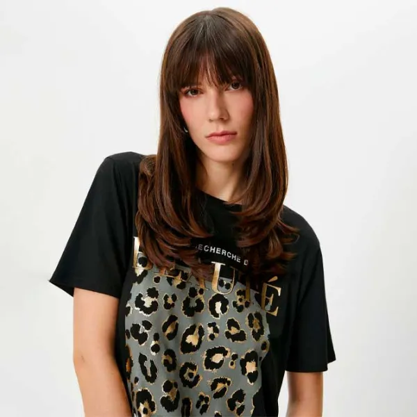 Tricou pentru femei Koton 4SAK50106EK 65% poliester , 35% viscoză/ Black photo 2