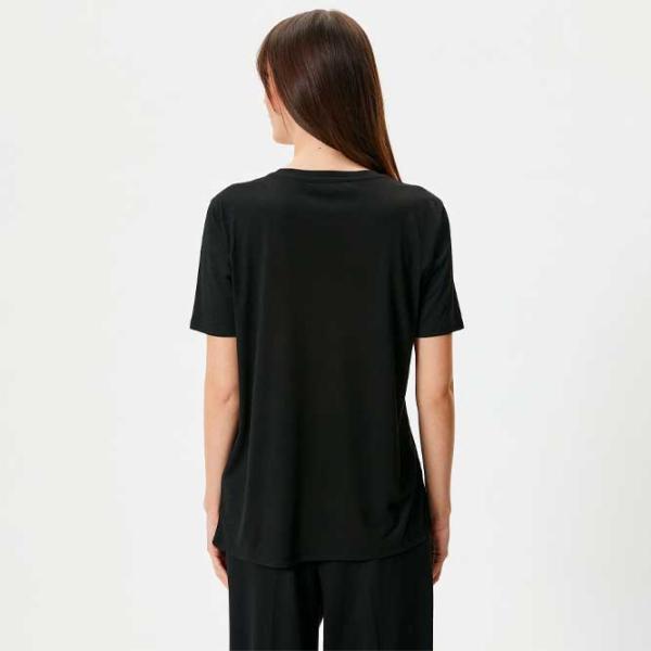 Tricou pentru femei Koton 4SAK50106EK 65% poliester , 35% viscoză/ Black photo 4