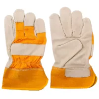 Защитные перчатки Hoteche Work gloves Кожа/ Yelow