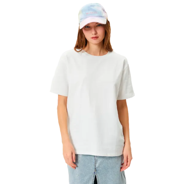 Футболка для женщин Koton 4SAL10068IK 48% хлопок/ White photo 1