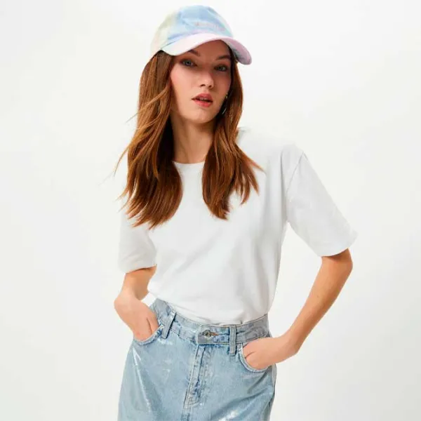 Tricou pentru femei Koton 4SAL10068IK 48% bumbac/ White photo 2