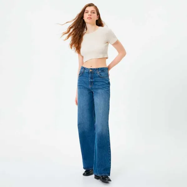 Футболка для женщин Koton 4SAL10054IK 50% хлопок/ Бежевый photo 3