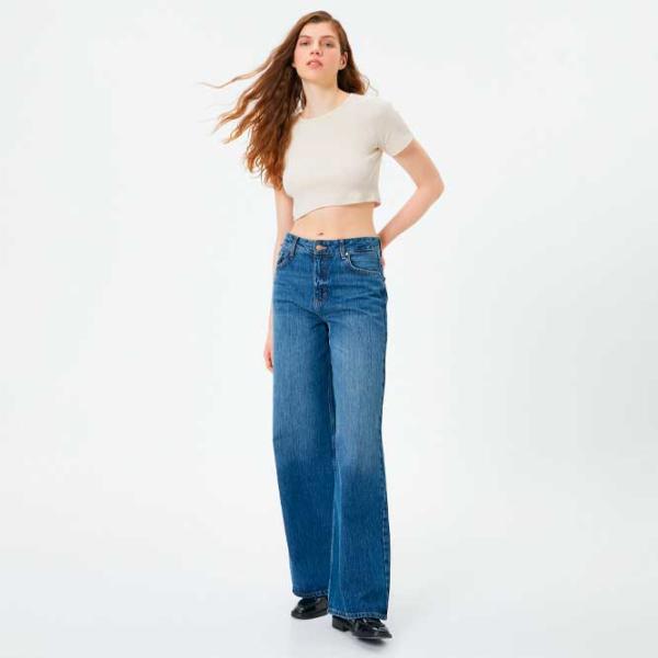 Футболка для женщин Koton 4SAL10054IK 50% хлопок/ Бежевый photo 3