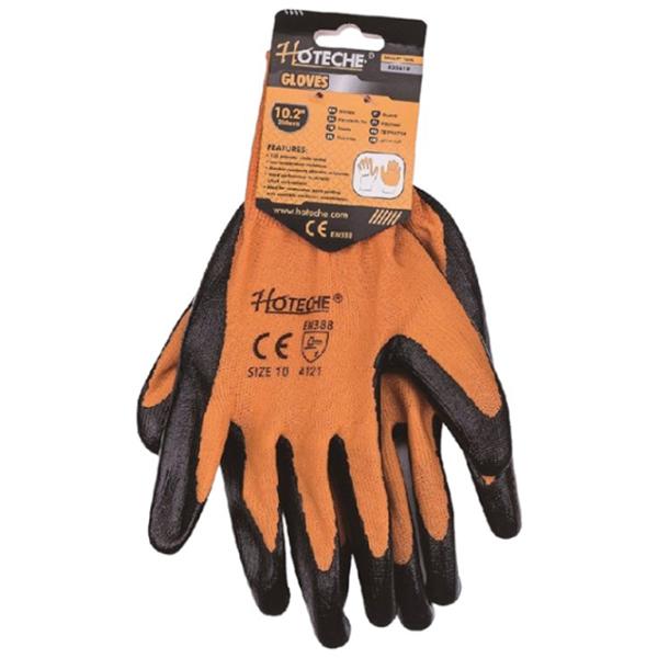Mănuși de protecție Hoteche Working Gloves Poliester/ Orange photo 1 Mănuși de protecție Hoteche Working Gloves Poliester/ Orange photo 1