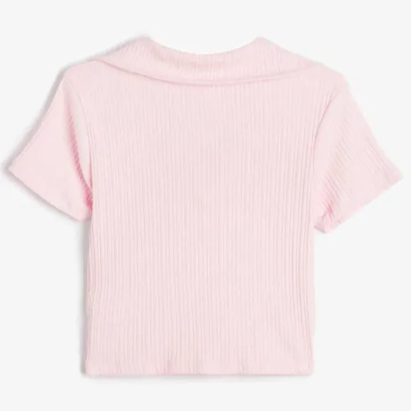 Футболка для женщин Koton 4SAL10061IK 98% Хлопок, 2% Эластан/ Pink photo 2 Футболка для женщин Koton 4SAL10061IK 98% Хлопок, 2% Эластан/ Pink photo 2