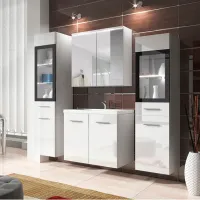 Наборы мебели для ванной комнаты Mirjan24 Holly/ Udine II With Sink ЛДСП/ White photo 2