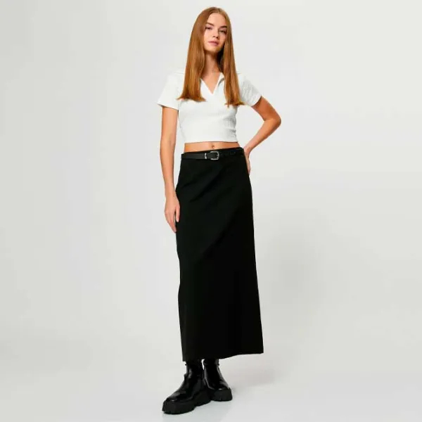 Футболка для женщин Koton 4SAL10061IK 98% Хлопок, 2% Эластан/ White photo 2 Футболка для женщин Koton 4SAL10061IK 98% Хлопок, 2% Эластан/ White photo 2