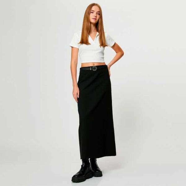 Футболка для женщин Koton 4SAL10061IK 98% Хлопок, 2% Эластан/ White photo 2 Футболка для женщин Koton 4SAL10061IK 98% Хлопок, 2% Эластан/ White photo 2