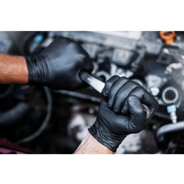 Mănuși de protecție GoGrip nitrile gloves Nitril/ Black photo 2
