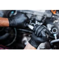 Защитные перчатки GoGrip nitrile gloves Нитрил/ Black photo 2