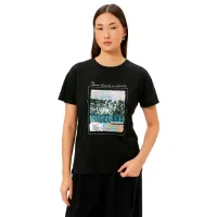 Tricou pentru femei Koton 4SAK50110EK 65% poliester , 35% viscoză/ Black