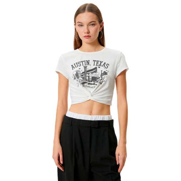 Футболка для женщин Koton 4SAL10215IK 4 % Эластан/ White photo 1