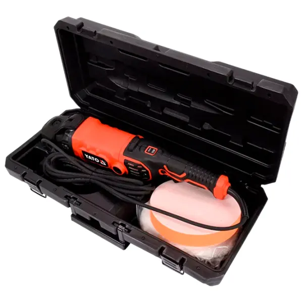 Mașină de lustruit Yato YT82196 De polisat/ 1400 W/ Orange photo 5 Mașină de lustruit Yato YT82196 De polisat/ 1400 W/ Orange photo 5