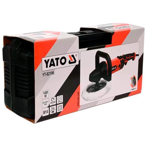 Mașină de lustruit Yato YT82196 De polisat/ 1400 W/ Orange photo 6 Mașină de lustruit Yato YT82196 De polisat/ 1400 W/ Orange photo 6
