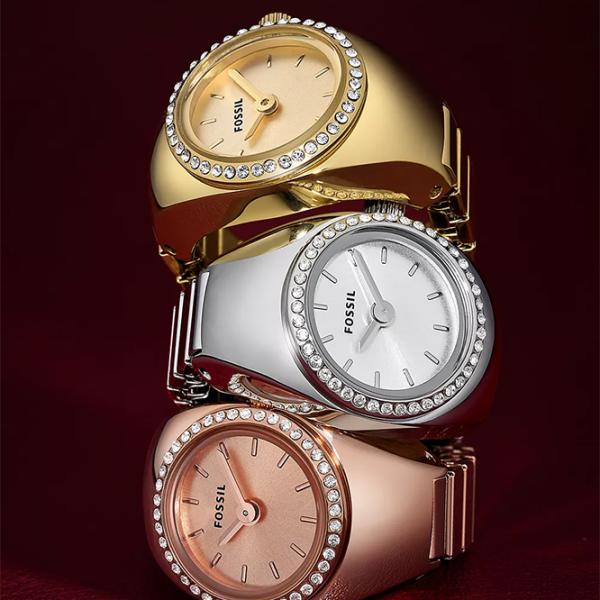 Кольцо с часами для женщин FOSSIL ES5321 Кварцевый/ 15 мм photo 5 Кольцо с часами для женщин FOSSIL ES5321 Кварцевый/ 15 мм photo 5