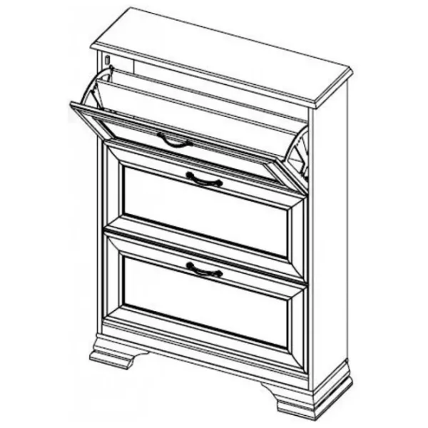 Noptiere Neman MN-132-30 121 x 84 x 28/ PAL/ White photo 2