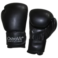 Mănuși de lupte OstroVit 5903933902074 Muay Thai/ Adult/ 16 oz/ Black