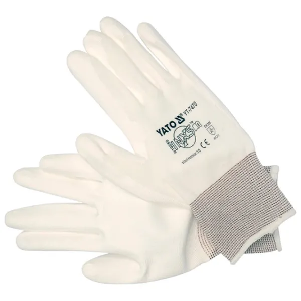 Защитные перчатки Yato Gloves Nailon/ White photo 1 Защитные перчатки Yato Gloves Nailon/ White photo 1