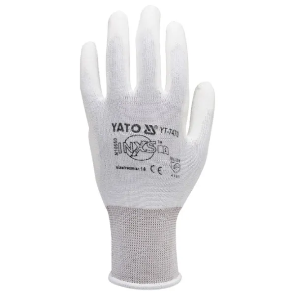 Защитные перчатки Yato Gloves Nailon/ White photo 3 Защитные перчатки Yato Gloves Nailon/ White photo 3