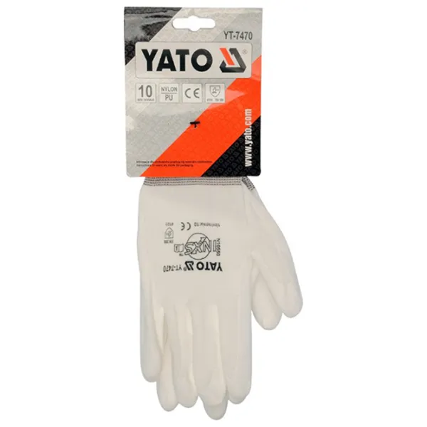 Защитные перчатки Yato Gloves Nailon/ White photo 4 Защитные перчатки Yato Gloves Nailon/ White photo 4