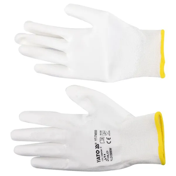 Mănuși de protecție Yato Gloves Nailon/ White photo 2 Mănuși de protecție Yato Gloves Nailon/ White photo 2