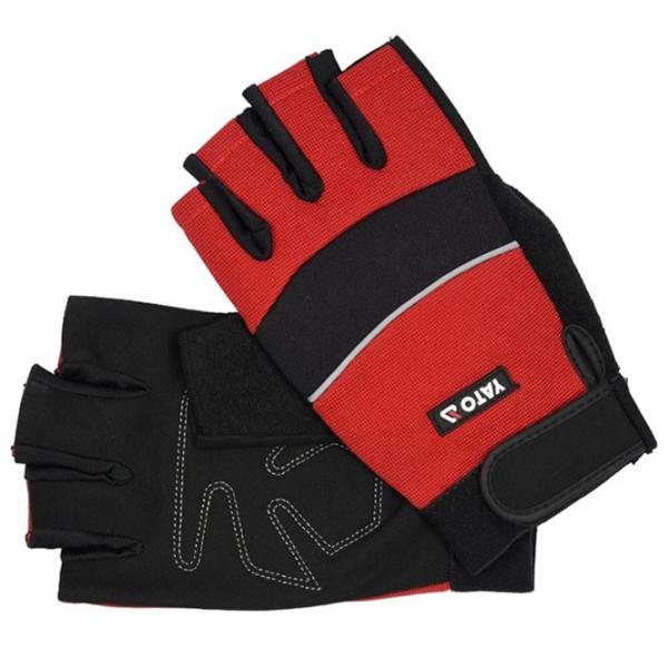 Mănuși de protecție Yato Fingerless Gloves Bumbac/ Red photo 1