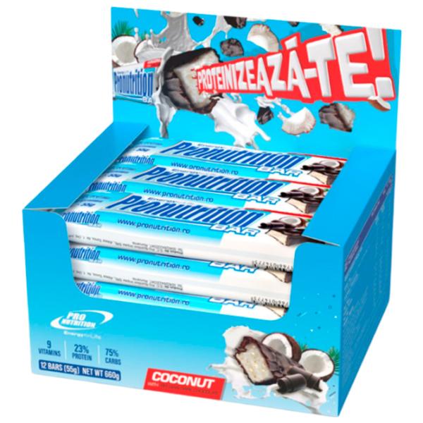Batoane proteice Pro Nutrition Bar Box Nucă de cocos (pnn0277) 55 g photo 2 Batoane proteice Pro Nutrition Bar Box Nucă de cocos (pnn0277) 55 g photo 2