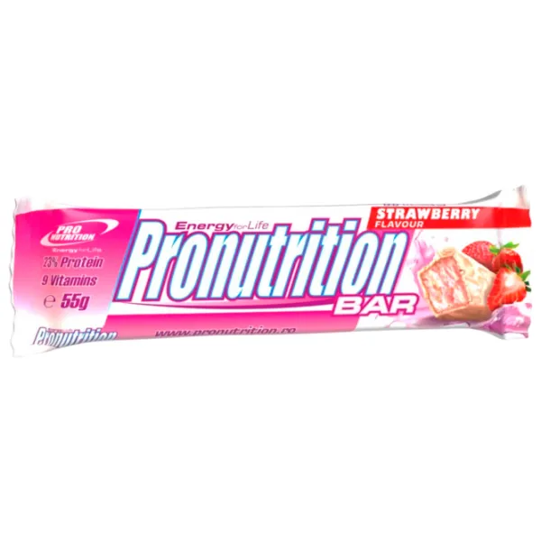 Batoane proteice Pro Nutrition Bar Box Сăpșuni (pnn0278) 55 g photo 1