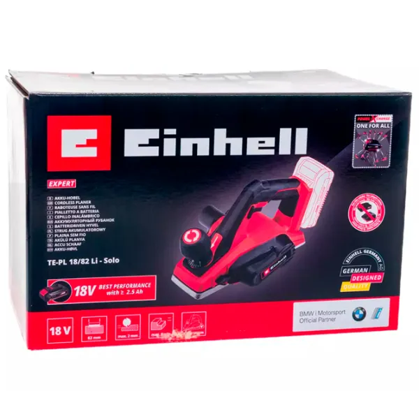 Электрорубанок Einhell TE-PL 18/ 82Li SOLO PXC 15000 об/ мин/ Красный photo 9
