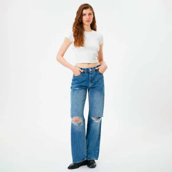 Tricou pentru femei Koton 4SAL10297IK 97% bumbac/ White photo 3