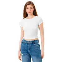 Футболка для женщин Koton 4SAL10297IK 97% хлопок/ White