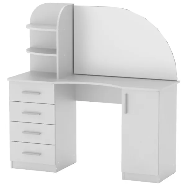 Masă de toaletă KompaniT Трюмо- 6 PAL/ White photo 1 Masă de toaletă KompaniT Трюмо- 6 PAL/ White photo 1