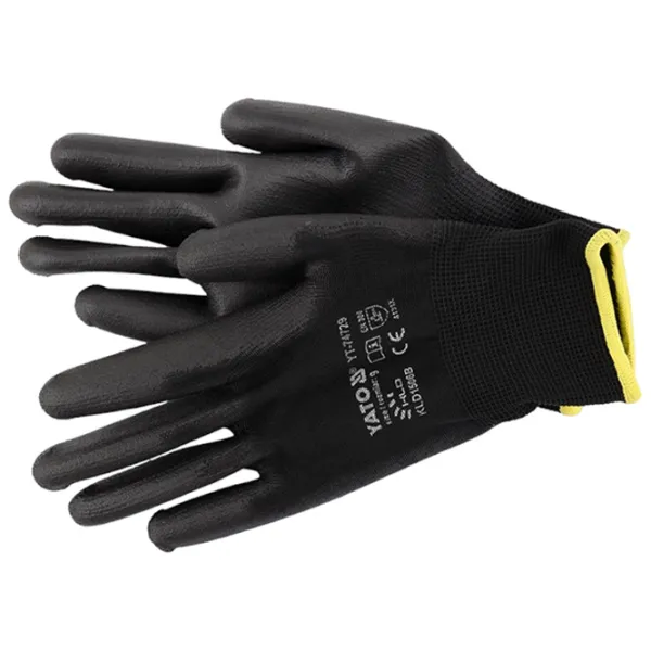 Защитные перчатки Yato Work gloves Хлопок/ Black photo 1 Защитные перчатки Yato Work gloves Хлопок/ Black photo 1