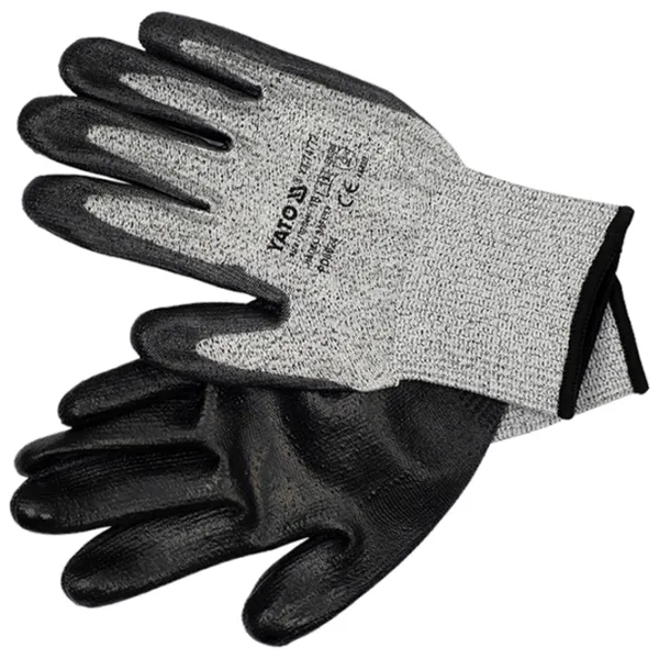 Mănuși de protecție Yato Anti-cut Poliuretan/ Black photo 1