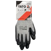 Защитные перчатки Yato Anti-cut Полиуретан/ Black photo 2