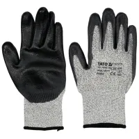 Защитные перчатки Yato Anti-cut Полиуретан/ Black photo 3