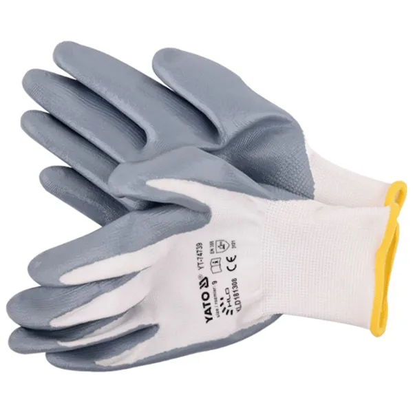 Mănuși de protecție Yato Anti-oil Nailon/ White photo 1