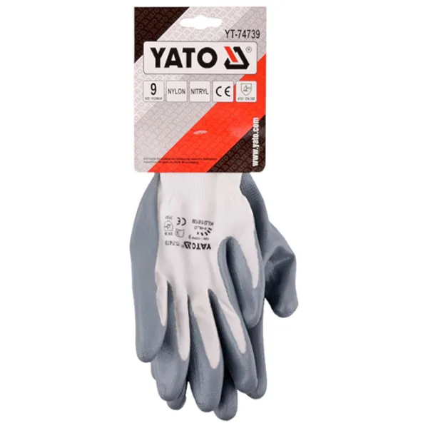 Mănuși de protecție Yato Anti-oil Nailon/ White photo 2