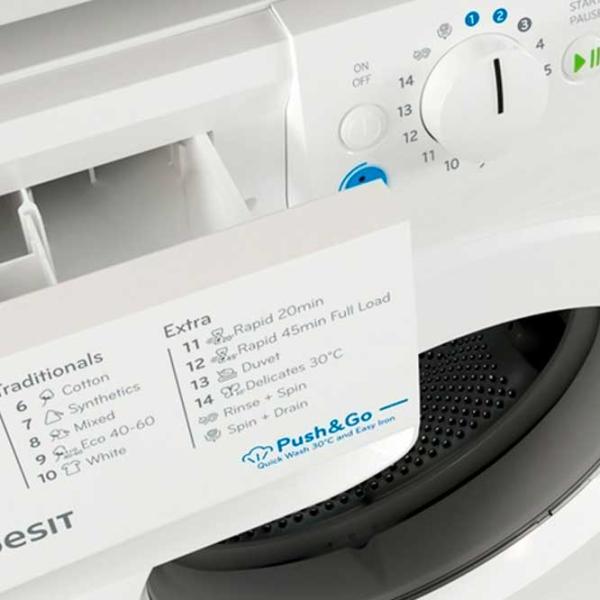 Mașină de spălat Indesit BWE 81295X WV 8 kg / 1200 rpm / White photo 3