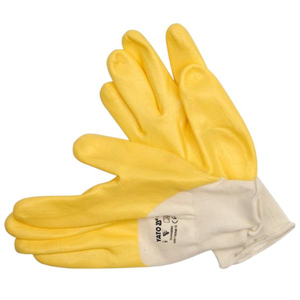 Mănuși de protecție Yato Anti-oil Nailon/ Yelow photo 1 Mănuși de protecție Yato Anti-oil Nailon/ Yelow photo 1