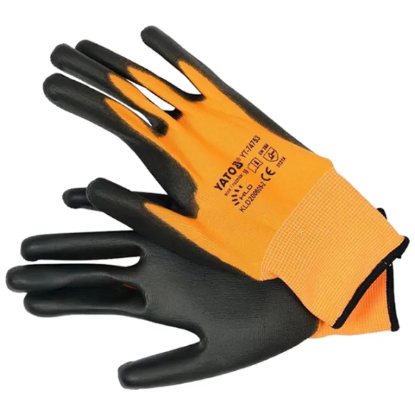 Защитные перчатки Yato Work gloves Полиэстер/ Оранжевый photo 1