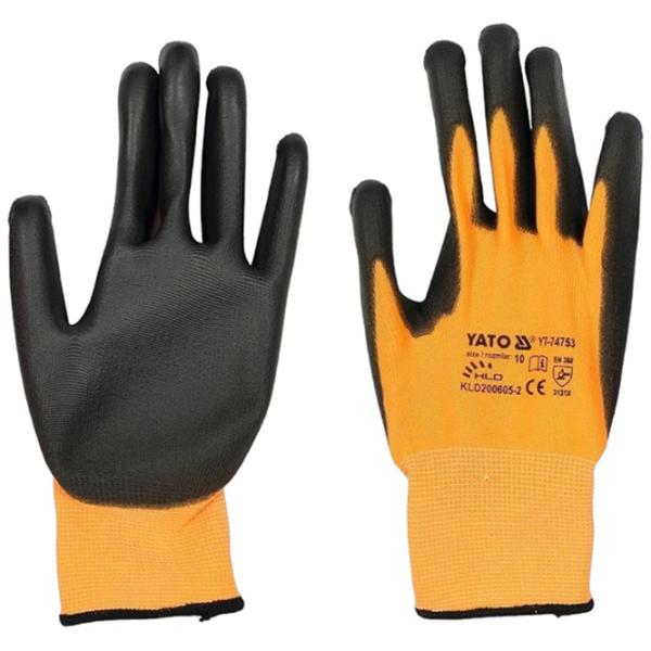Защитные перчатки Yato Work gloves Полиэстер/ Оранжевый photo 2