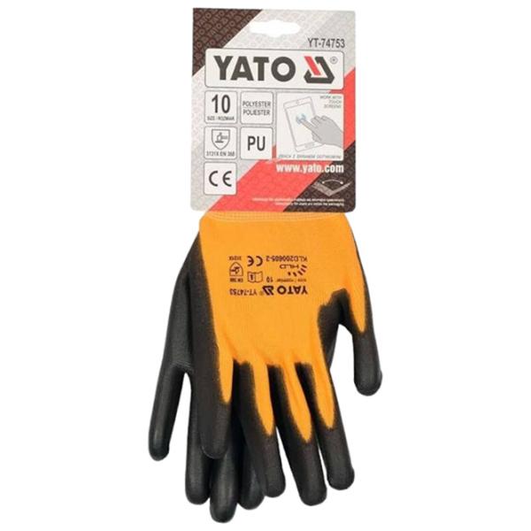 Защитные перчатки Yato Work gloves Полиэстер/ Оранжевый photo 3