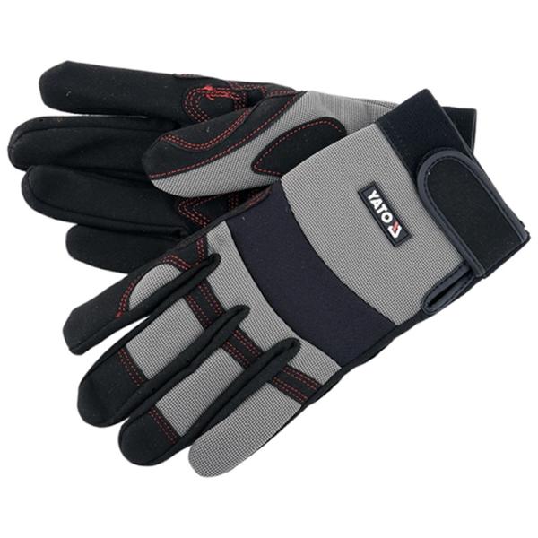 Защитные перчатки Yato Work gloves Заменитель кожи/ Grey photo 1